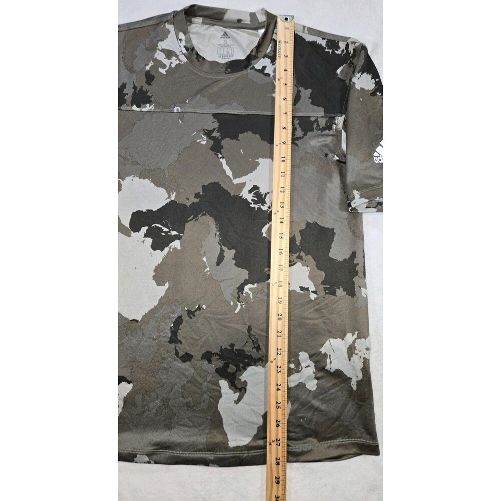 Mens Adidas Performance Fit Short Sleeve Camouflage T Shirt Small Aeroready - Picture 8 of 9